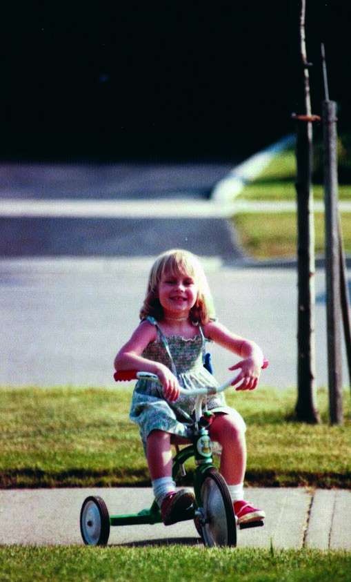 Little Nina on a bike