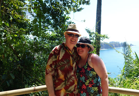 Dan and Jenn in Costa Rica