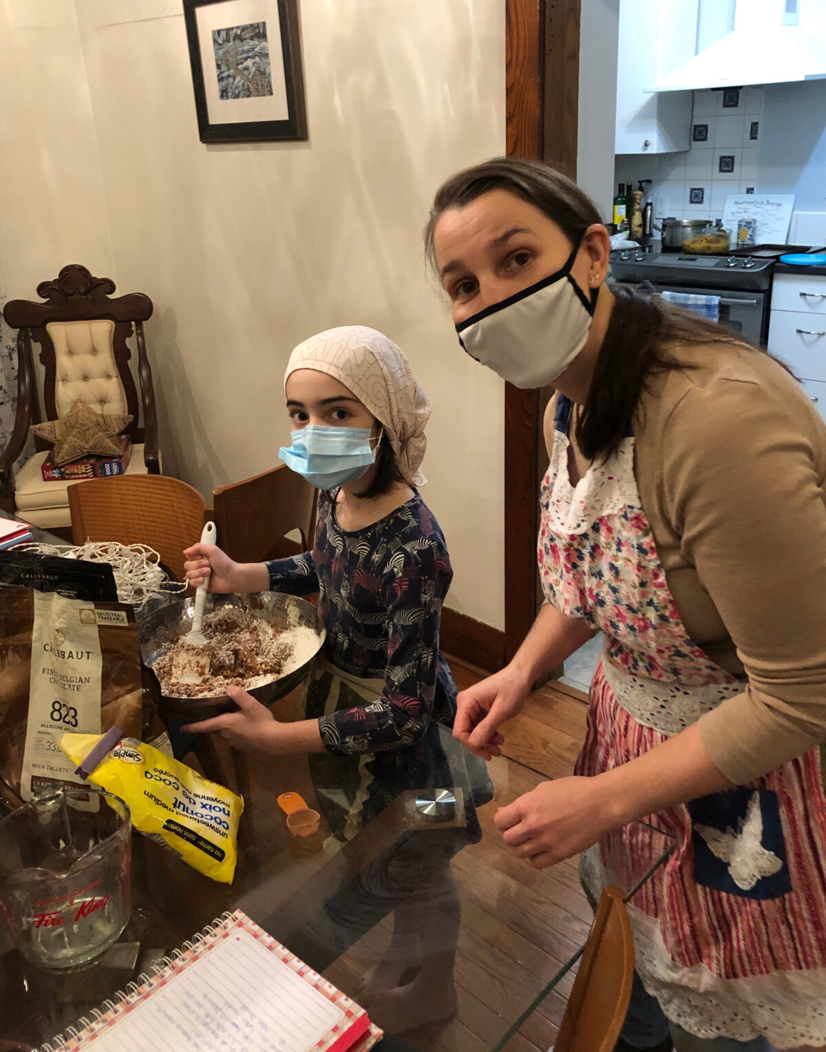 Baking Christmas cookies with our niece - a yearly tradition